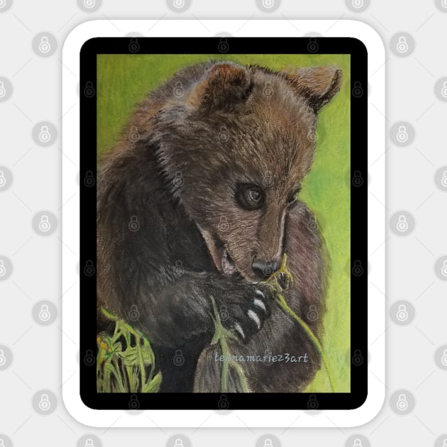 Baby Bear Sticker by teenamarie23art